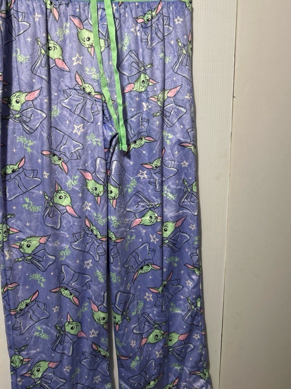 Star Wars Purple Pajama Pants with Green Drawstring